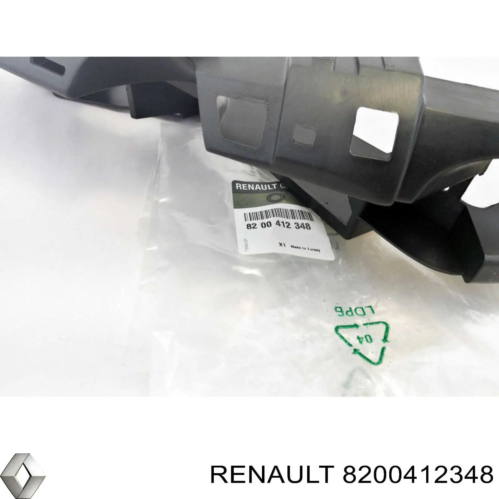 Soporte de parachoques delantero izquierdo 8200412348 Renault (RVI)