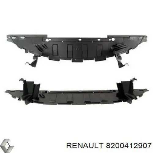 Дефлектор переднего бампера 8200412907 Renault (RVI)