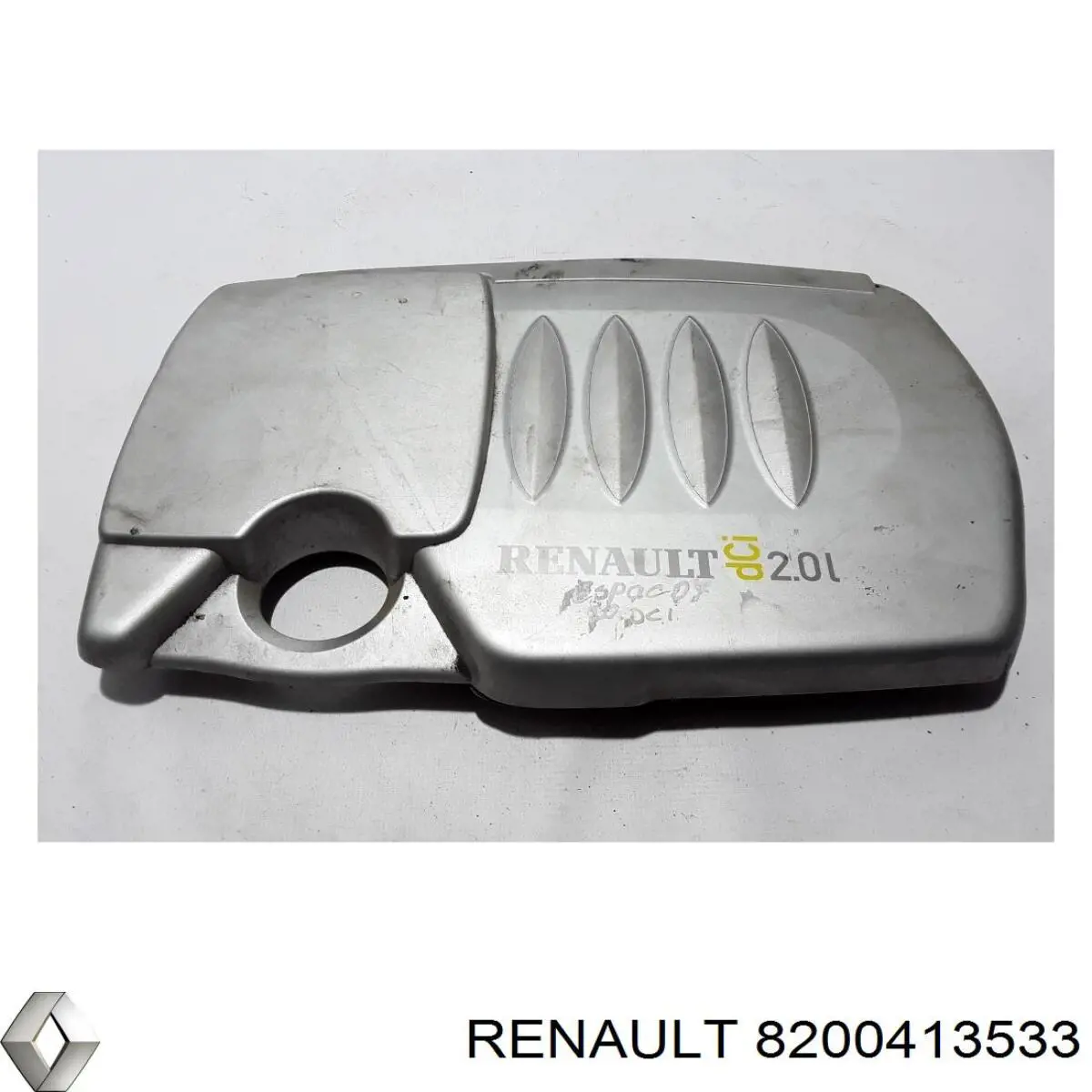 8200413533 Renault (RVI) tampa de motor decorativa