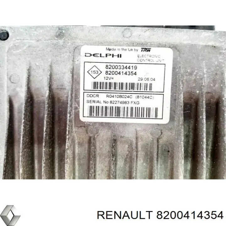 Купить 8200414354 Renault (RVI) Электронный блок управления двигателем