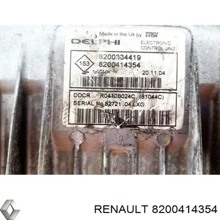 Блок управления двигателем 8200414354 Renault (RVI)
