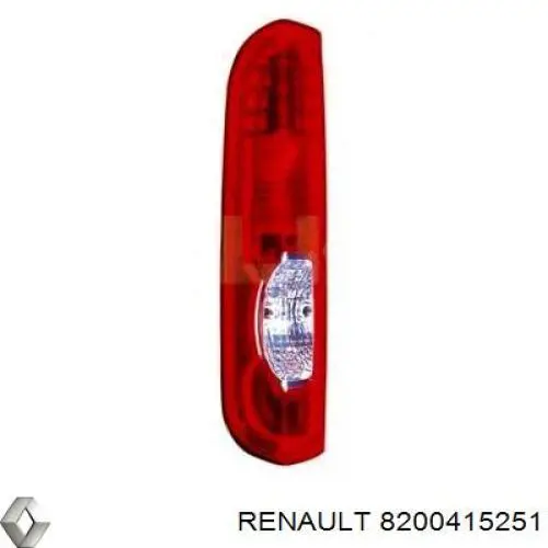 8200415251 Renault (RVI) lanterna traseira direita