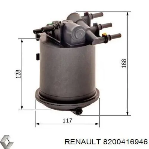 Топливный фильтр 8200416946 Renault (RVI)