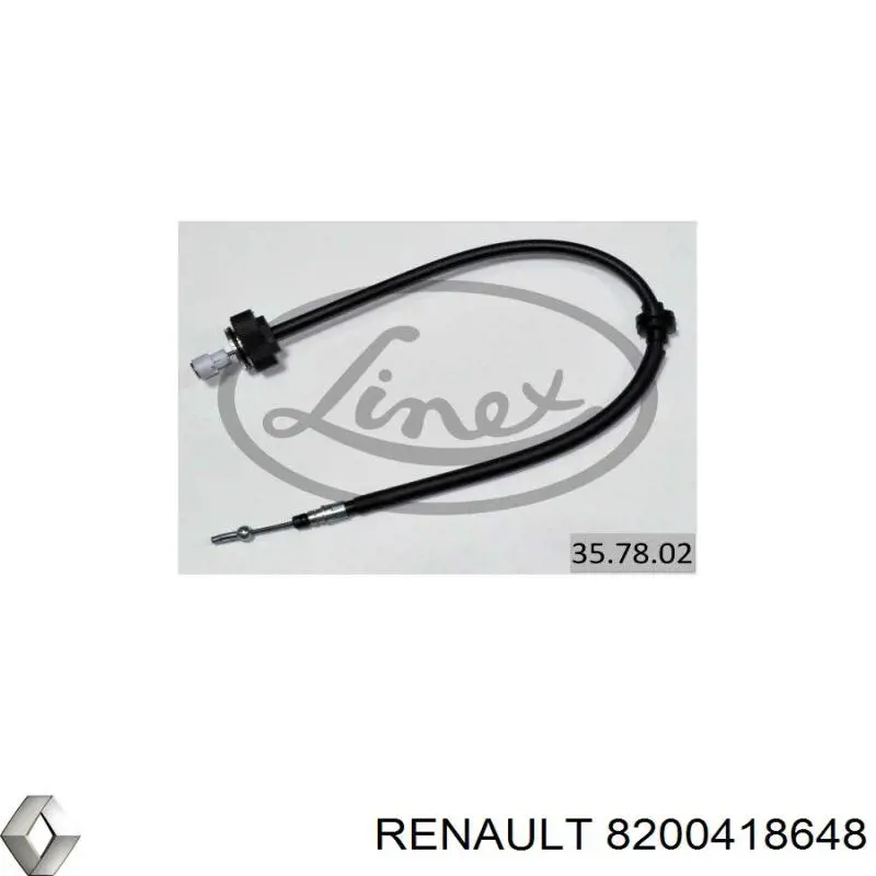 8200418648 Renault (RVI) Трос ручного тормоза задний правый/левый