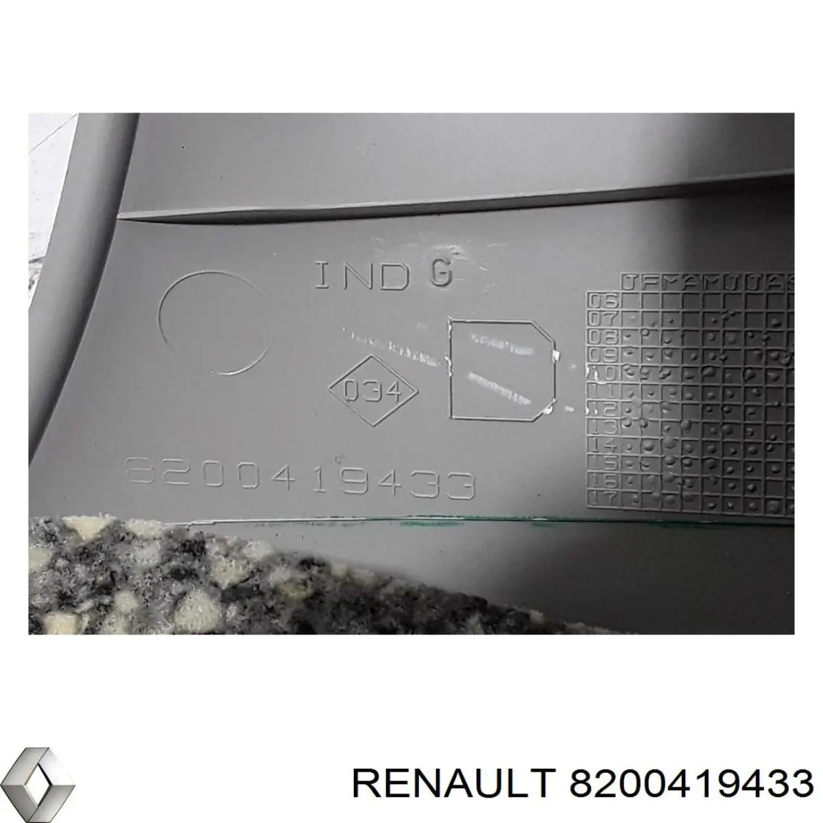 Купить 8200419433 Renault (RVI) Обшивка стойки кузова внутренняя передняя правая
