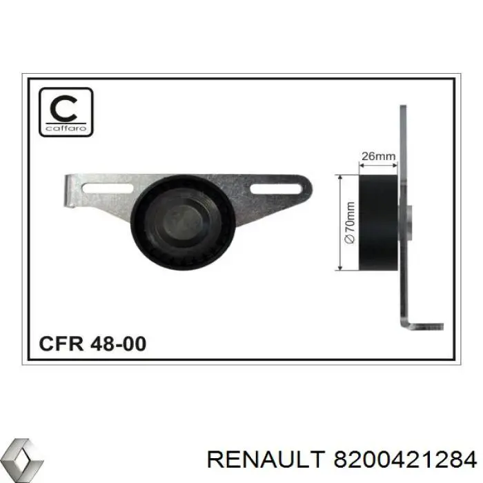 Натяжитель приводного ремня 8200421284 Renault (RVI)