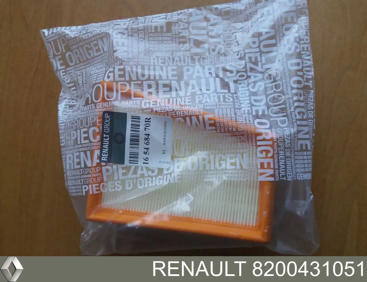 8200431051 Renault (RVI) filtro de ar