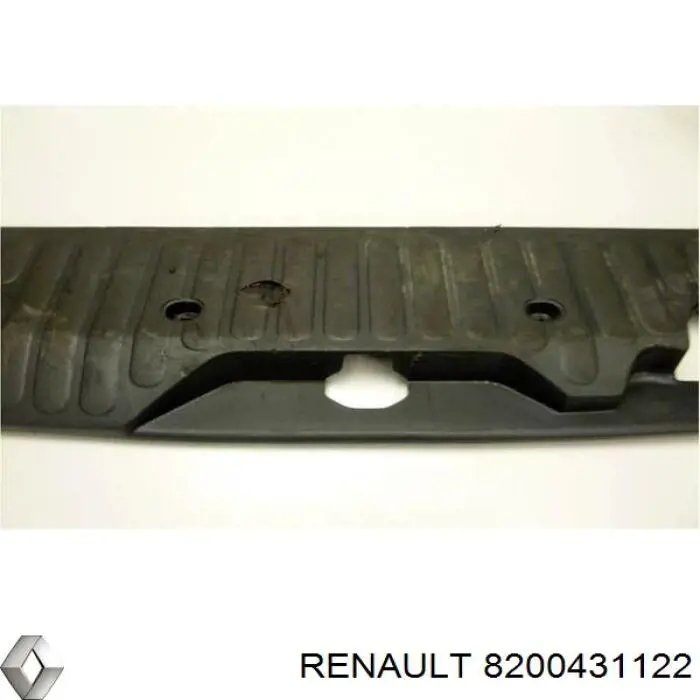 Накладка бампера заднего верхняя защитная (ступень-подножка) на Renault Kangoo II 