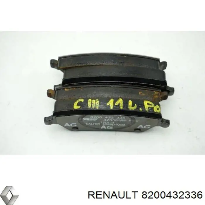 Колодки Renault (RVI) 8200432336 цена, от 23.49 USD
