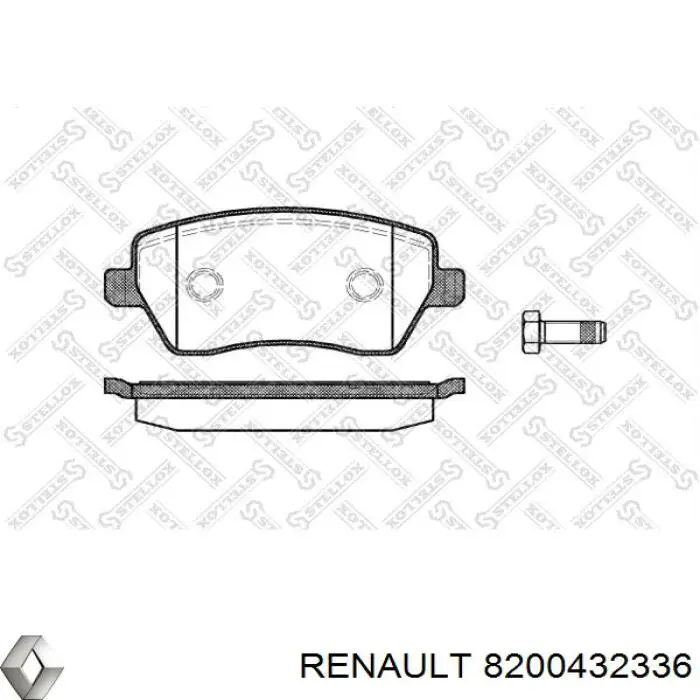 Купить 8200432336 Renault (RVI) Колодки тормозные