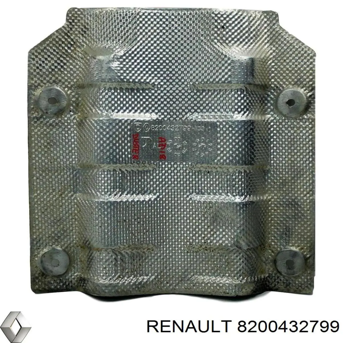 Защита (тепловой экран) выхлопной системы на Renault SANDERO II 