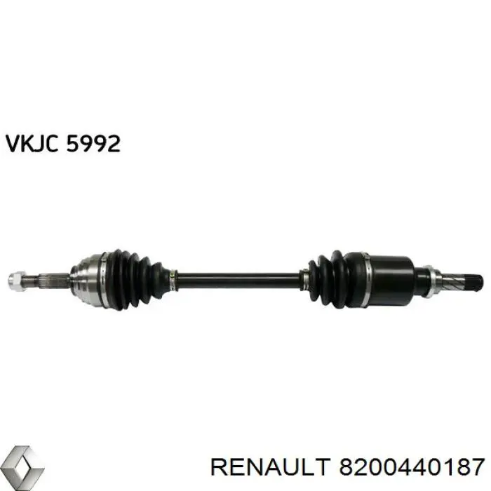 Полуось (привод) передняя левая 8200440187 Renault (RVI)