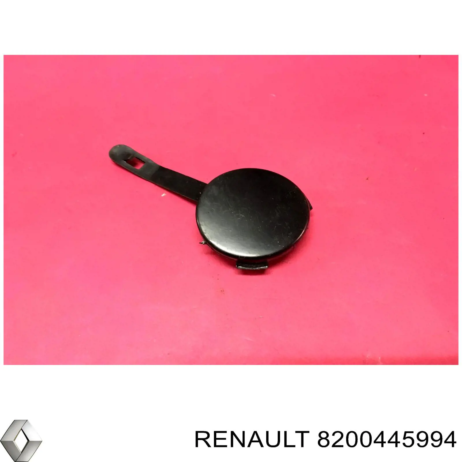 Заглушка бампера буксировочного крюка передняя 8200445994 Renault (RVI)