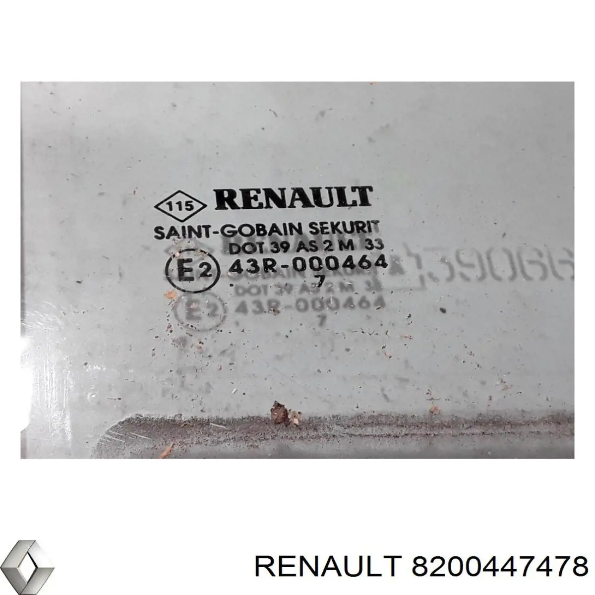 Купить 8200447478 Renault (RVI) Стекло задней двери, правой