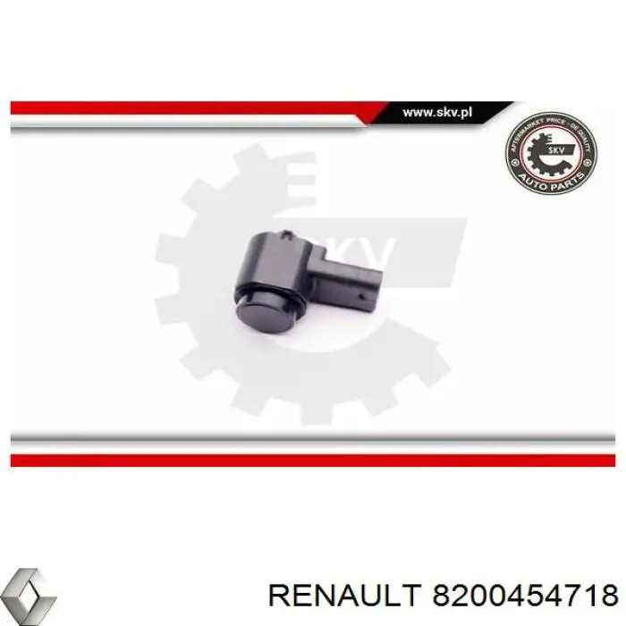 8200454718 Renault (RVI) sensor dianteiro de sinalização de estacionamento (sensor de estacionamento)