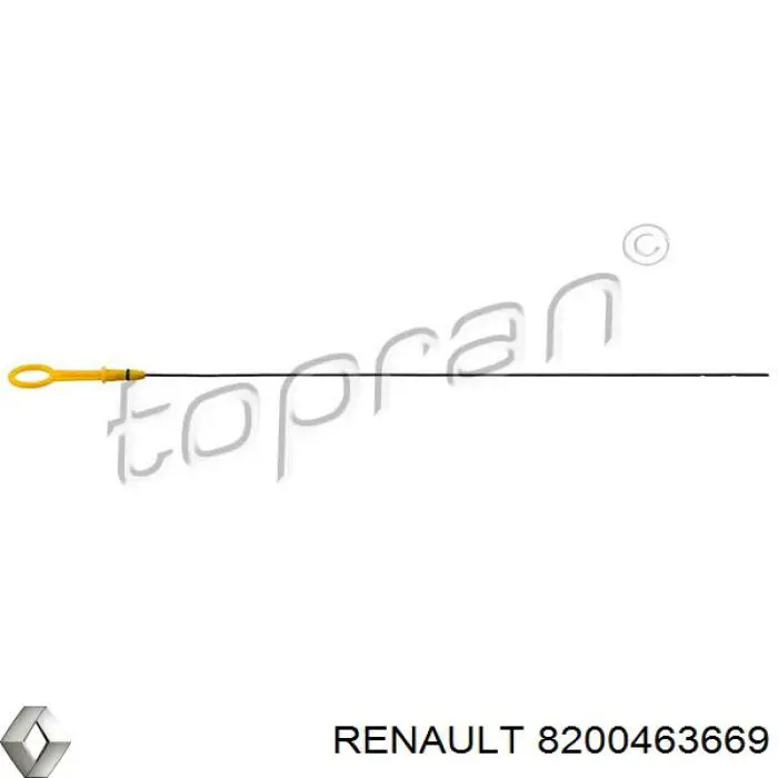 Щуп (индикатор) уровня масла в двигателе Renault (RVI) 8200463669