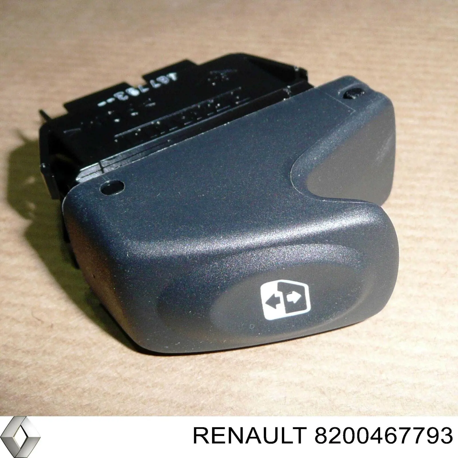 8200467793 Renault (RVI) botão traseiro de ativação de motor de acionamento de vidro