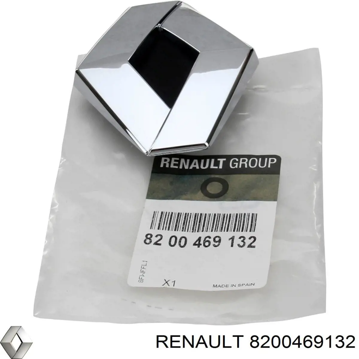 Эмблема крышки багажника (фирменный значок) на Renault Clio III 