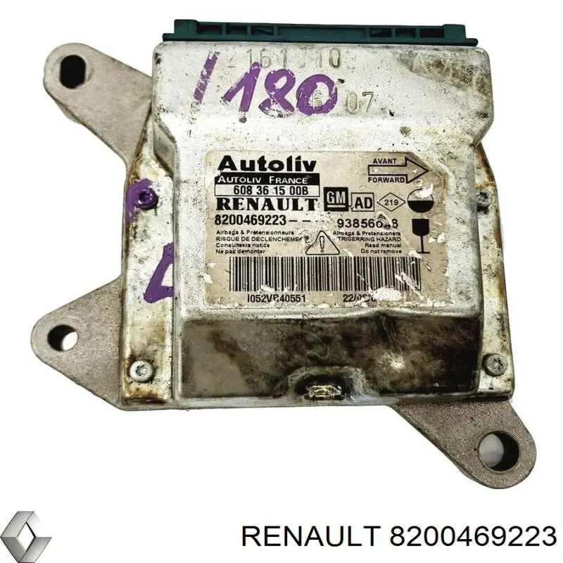 Модуль-процессор управления подушкой безопасности (ЭБУ AIRBAG) Renault (RVI) 8200469223 цена, от 14.09 USD