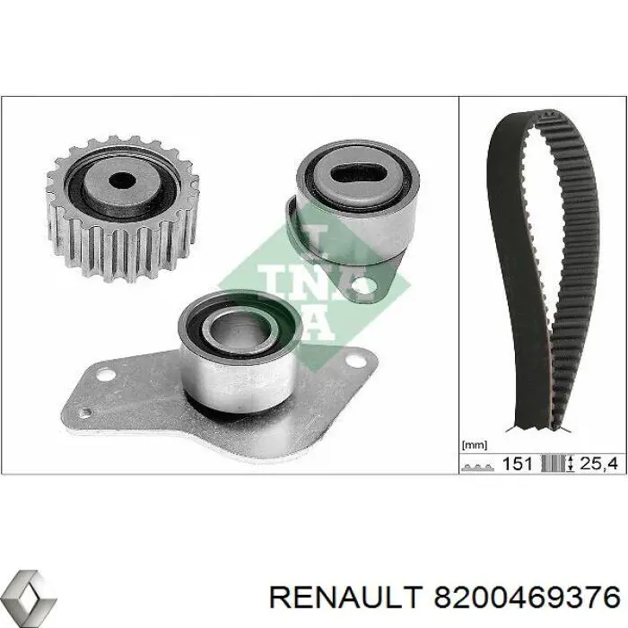 8200469376 Renault (RVI) паразитный ролик грм