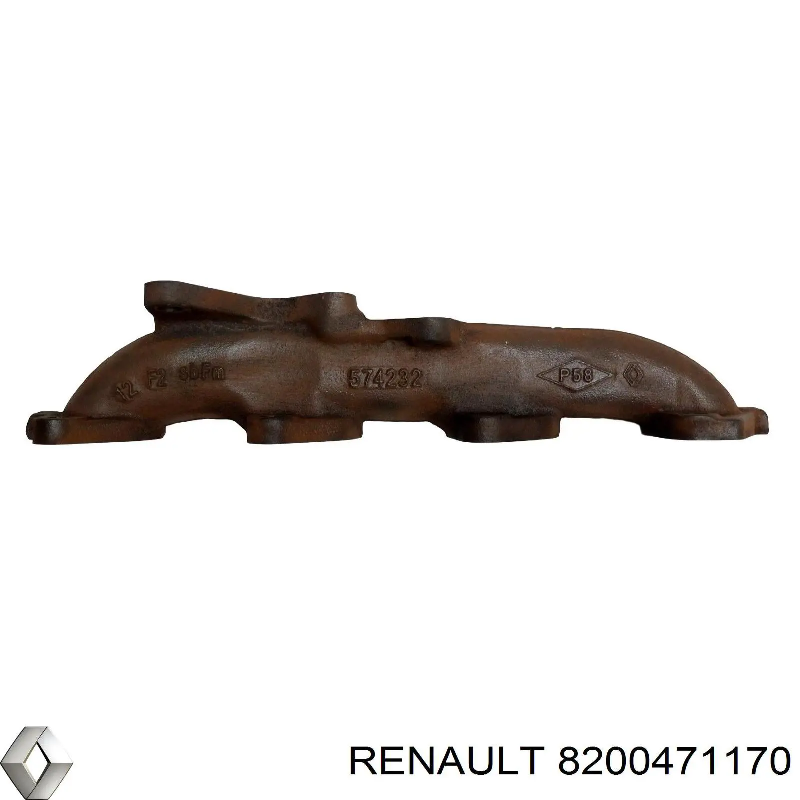Газопроводы (коллектор выпускной) Renault (RVI) 8200471170 цена, от 4.06 USD