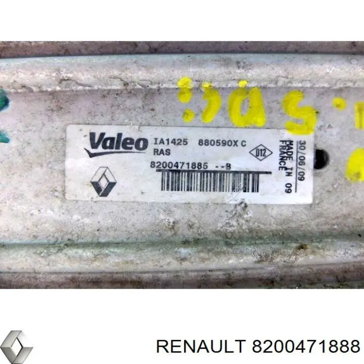 8200471888 Renault (RVI) radiador de intercooler