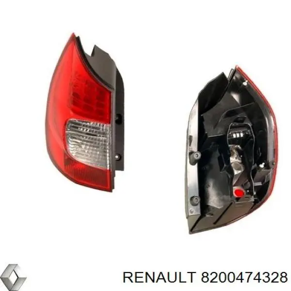 Задняя левая фара Renault (RVI) 8200474328 цена, от 70.74 USD
