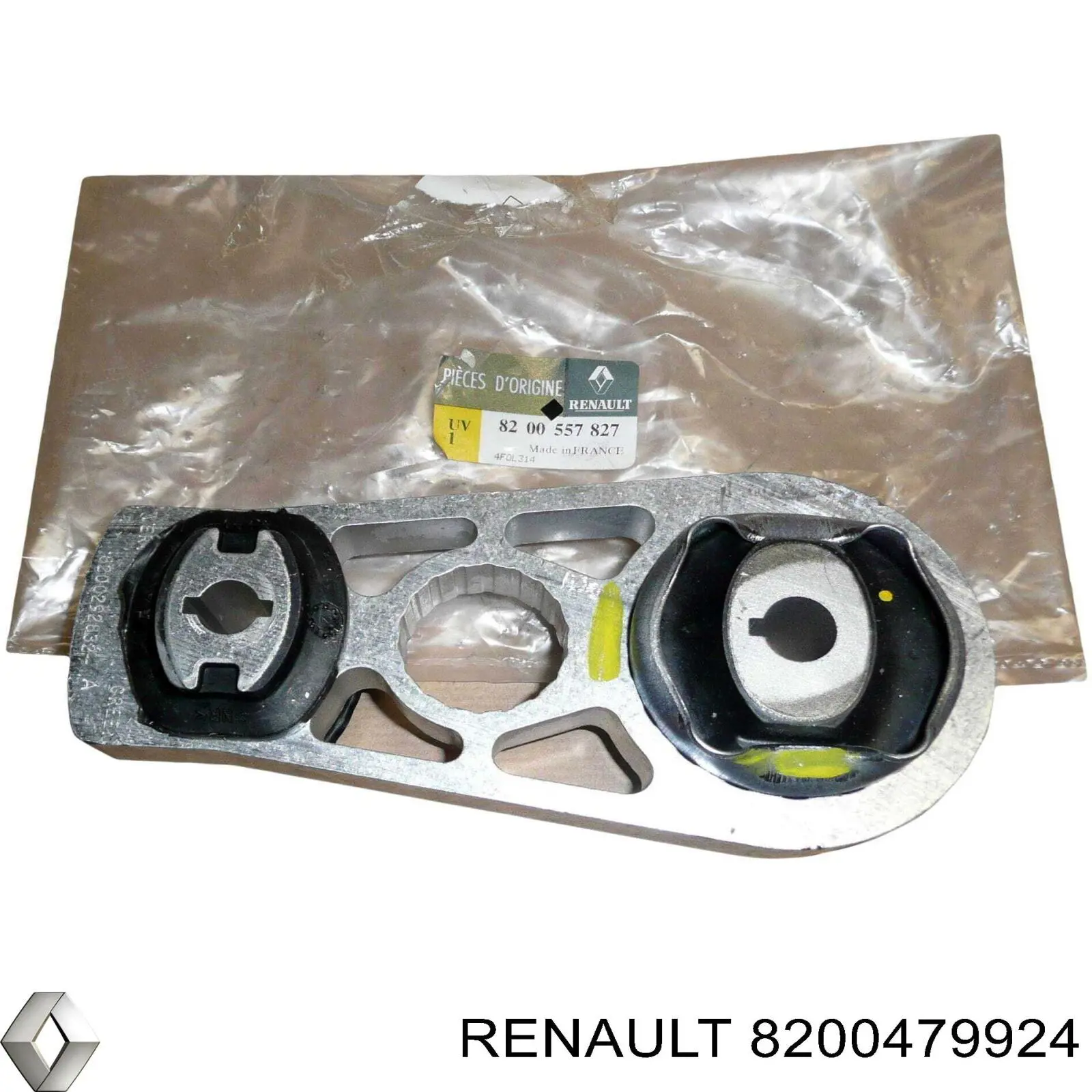 8200338398 Renault (RVI) coxim de transmissão (suporte da caixa de mudança)