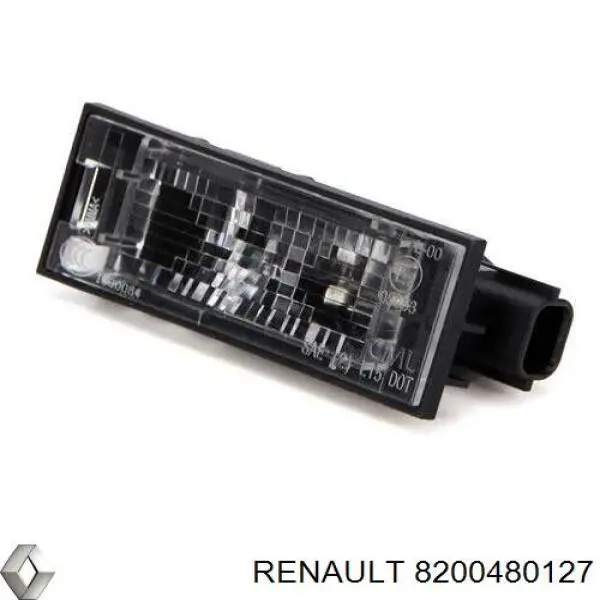 8200480127 Renault (RVI) lanterna da luz de fundo de matrícula traseira