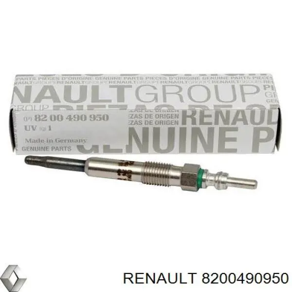 8200490950 RENAULT Bujía de precalentamiento original y equivalente
