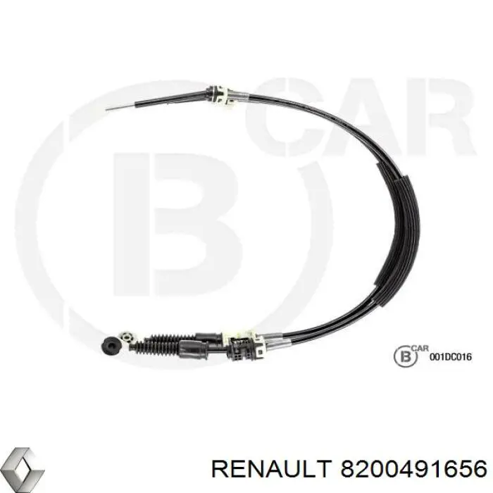 8200491656 Renault (RVI) cabo de mudança duplo