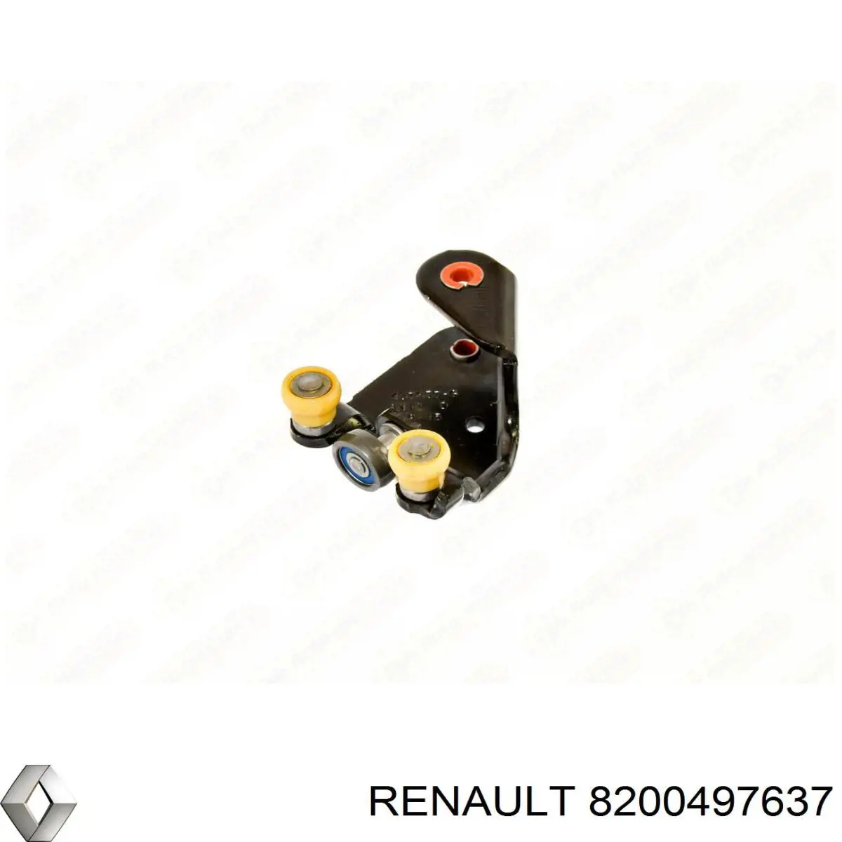 8200497637 Renault (RVI) rolo direito central da porta lateral (deslizante)