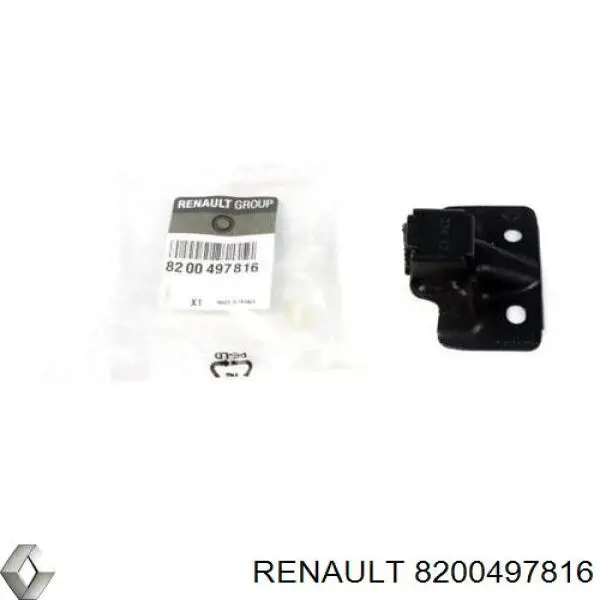 8200497816 Renault (RVI) gozno de garra (parte complementar esquerdo inferior de fecho da porta traseira batente)