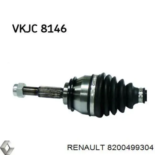 8200499304 Renault (RVI) Полуось передняя левая