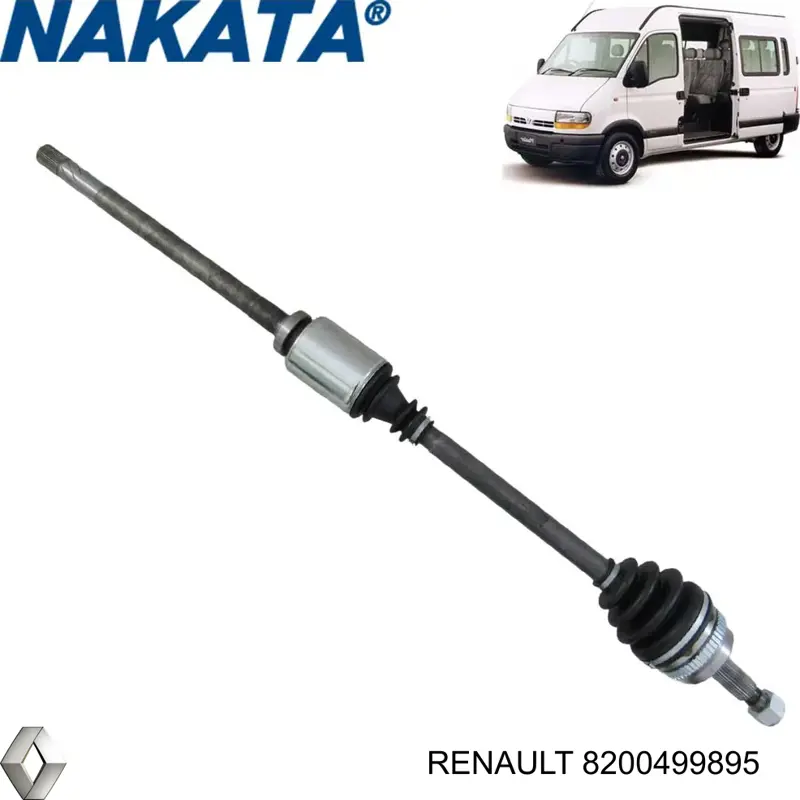 Купить 8200499895 Renault (RVI) Вал приводной правый