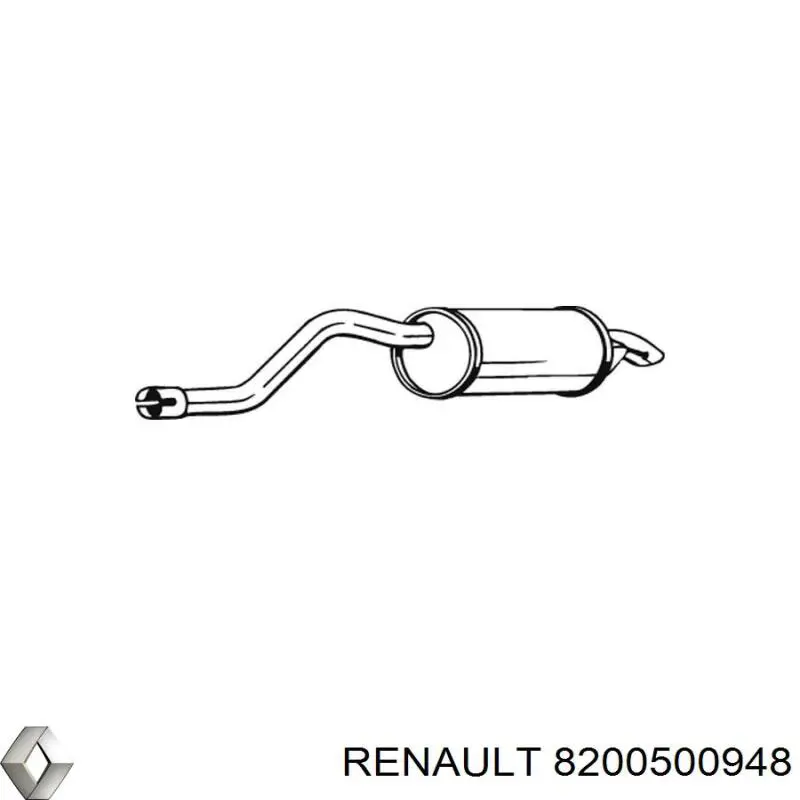 8200500948 Renault (RVI) Выхлопная труба