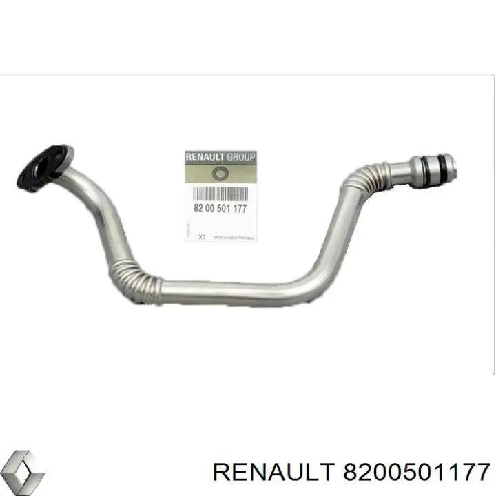 Трубка (шланг) отвода масла от турбины Renault (RVI) 8200501177 цена, от 57.28 USD
