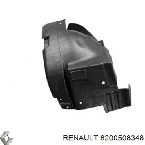8200508348 Renault (RVI) guarda-barras direito dianteiro do pára-lama dianteiro