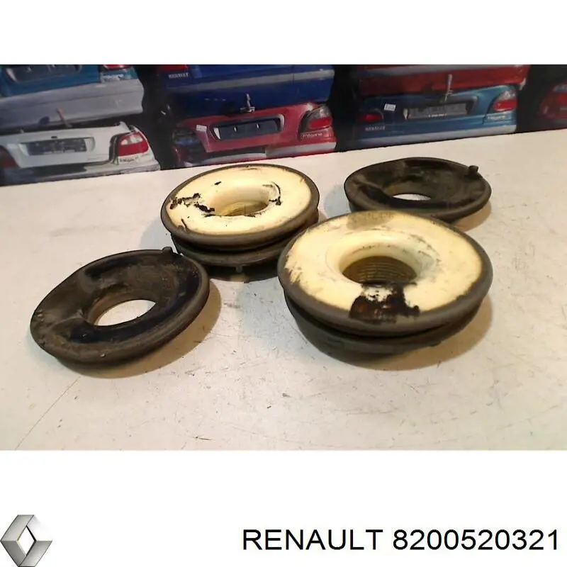 Проставка (резиновое кольцо) пружины задней нижняя на Renault Twingo II 