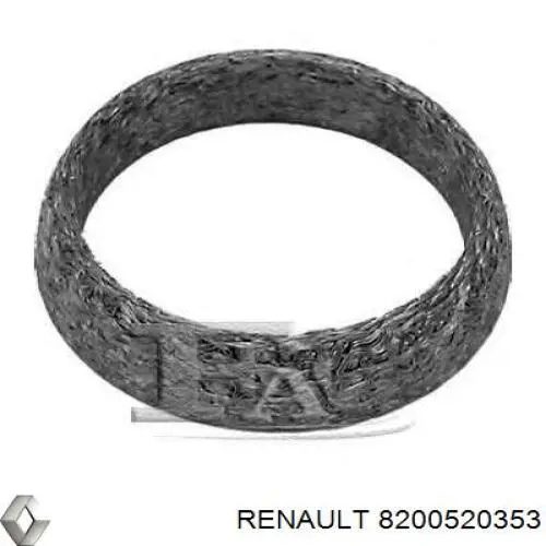 Кольцо приемной трубы глушителя Renault (RVI) 8200520353