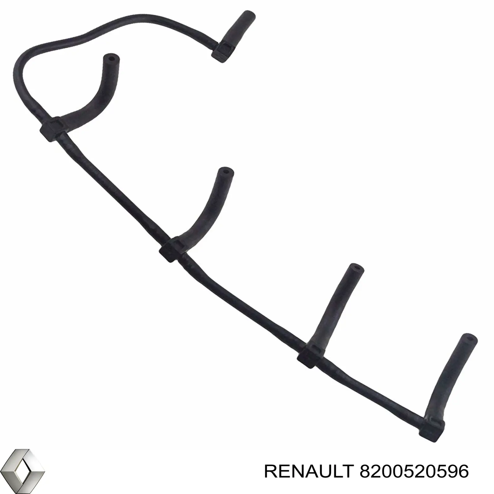 Трубка паливна, зворотня від форсунок 8200520596 Renault (RVI)