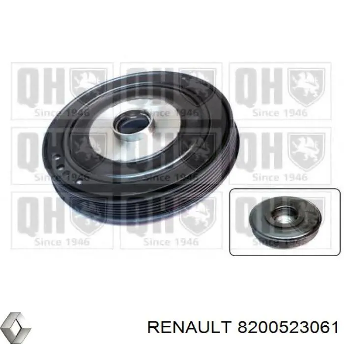 Шкив коленвала 8200523061 Renault (RVI)