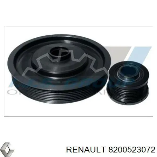 Купить 8200523072 Renault (RVI) Шкив-демпфер коленвала