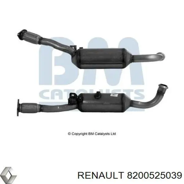 8200525039 Renault (RVI) сажевый фильтр системы отработавших газов