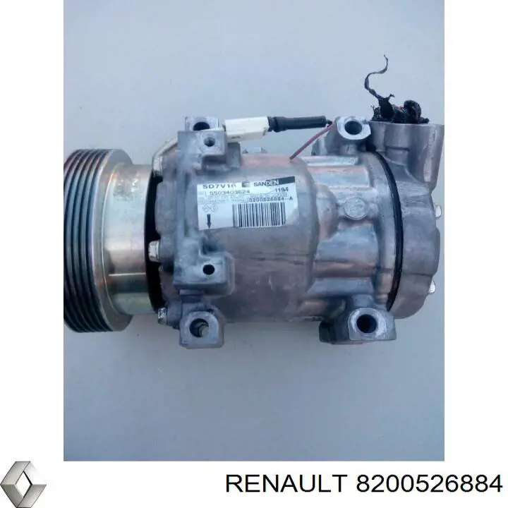 Компрессор системы кондиционирования Renault (RVI) 8200526884 цена, от 126.69 USD