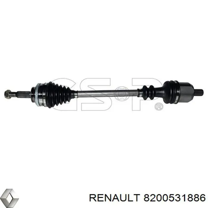 8200531886 Renault (RVI) Полуось передняя левая