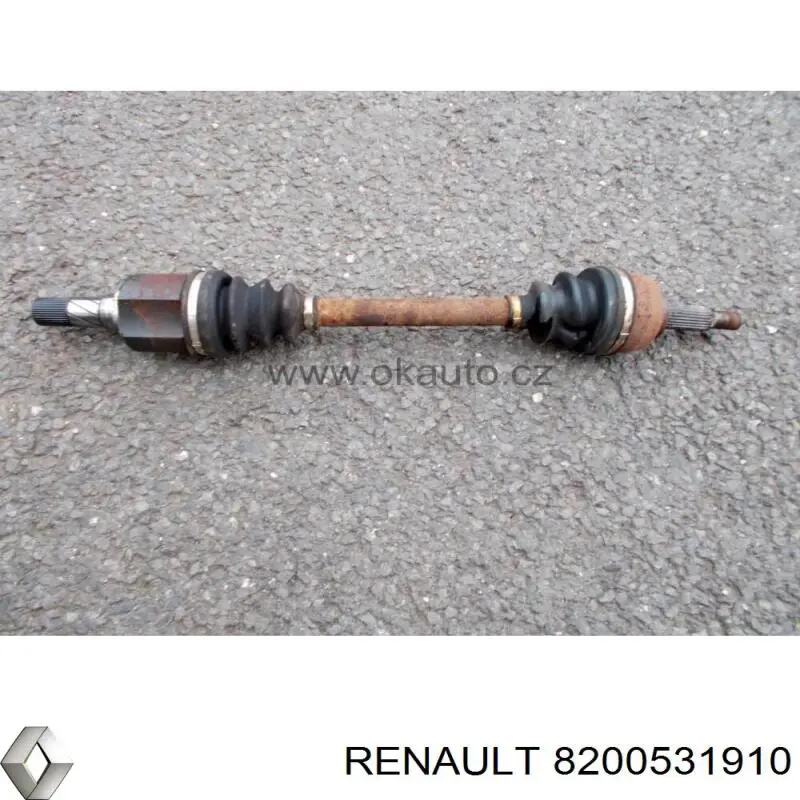 Левая полуось 8200531910 Renault (RVI)