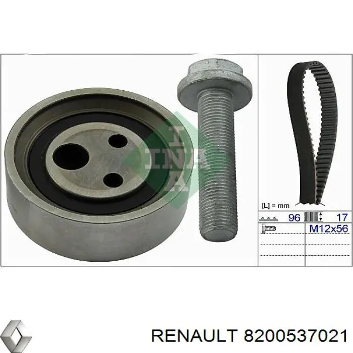 Купить 8200537021 Renault (RVI) Ремень газораспределительного механизма