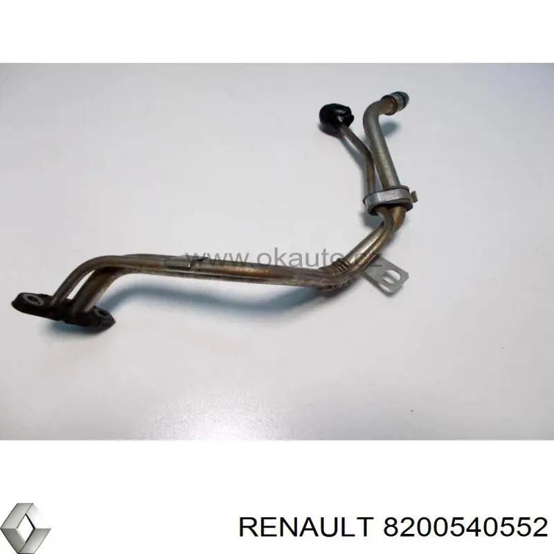Купить 8200540552 Renault (RVI) Трубка (шланг) подачи масла к турбине