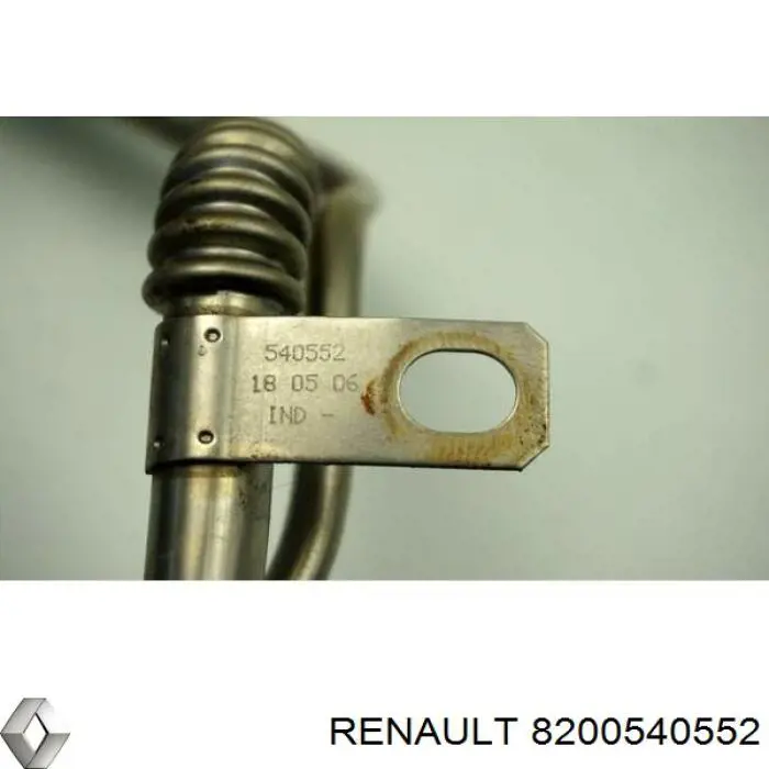 Купить 8200540552 Renault (RVI) Трубка (шланг) подачи масла к турбине